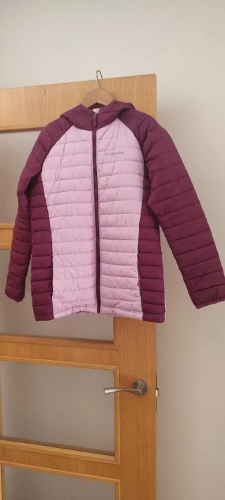 Abrigo Columbia Morado 12-13 Niña pone talla L