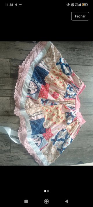 Saia Lolita Patchwork Rosa