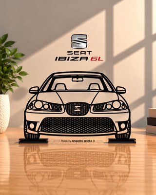 SEAT Ibiza 6L Maqueta Silueta Frontal 22cm