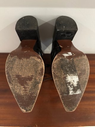 Botines de tacón negros