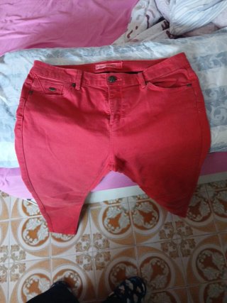 Tejanos rojos usados una vez