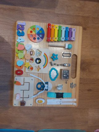Panel Sensorial de Madera Mundo Diver