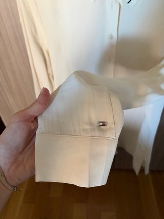 Camisa Tommy Hilfiger Beige/Blanca
