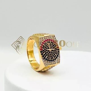 Anillo Sello Reloj 18K Oro