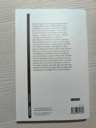 Libro de lectura "Nada" de Carmen Laforet, Austral
