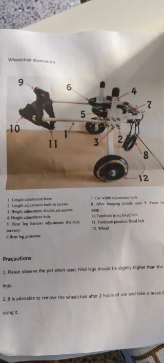 Silla de Ruedas para Perros Medianos
