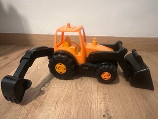 Grúa excavadora articulada de juguete