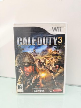 Videojuego Wii Call of duty 3