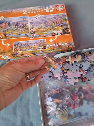 Puzzle Educa 2x100 piezas animales