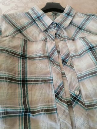 Camicia donna a quadri no stiro
