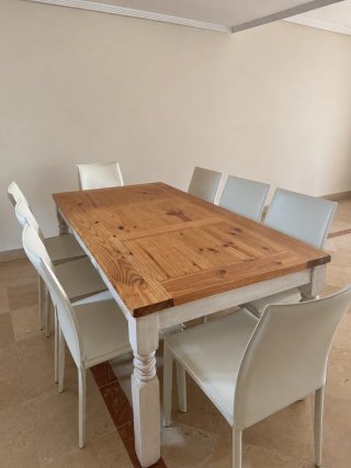 Mesa comedor rústica
