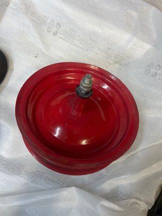 Ruota per carriola rossa