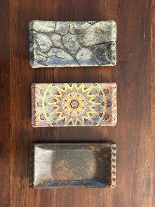 Platos rectangulares decorativos
