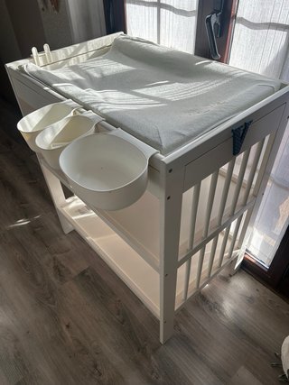 Cambiador Bebé Ikea Blanco completo