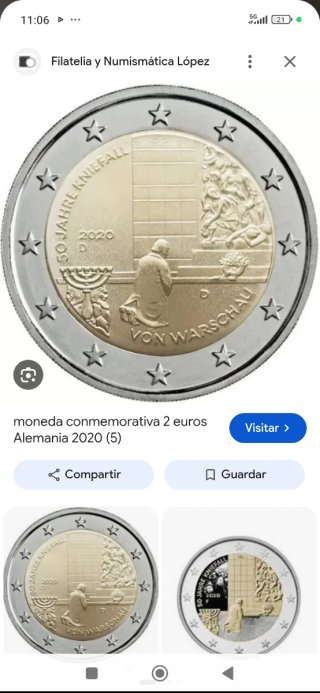 Moneda 2 Euros Alemania 2020