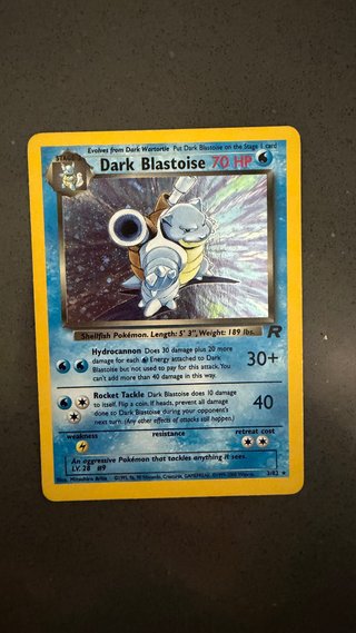 Carta Pokémon Dark Blastoise 70 HP Rara