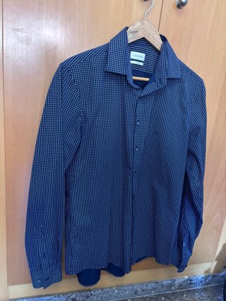 Camisa Calvin Klein Slim Fit Azul