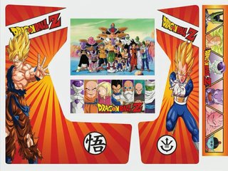 Pegatinas Dragon Ball Z para Máquina Recreativa