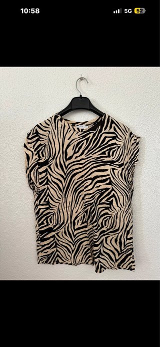 Camiseta Estampado Cebra