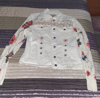 Cazadora Vaquera Desigual Blanca