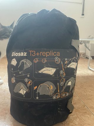 Tienda de campaña Diosaz T3+replica y mesa