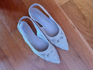 Bailarinas Xti Crochet Beige Talla 38