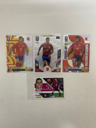 Lote Cromos Rodri Panini FC Barcelona y seleccion