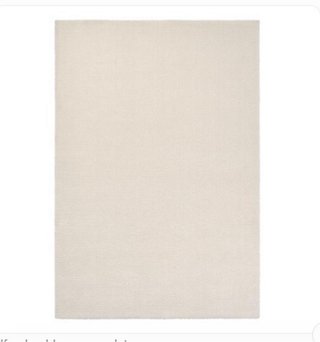 Tappeto bianco KNARDRUP pelo corto morbido 160x230