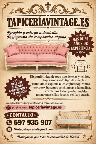 Tapiceria restauracion de muebles