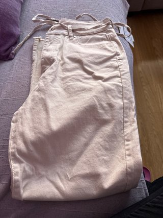 Pantalón de mujer beige