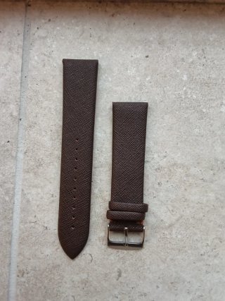 Cinturino vera pelle marrone