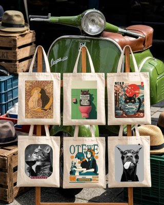 Camisetas unisex y totes con diseño