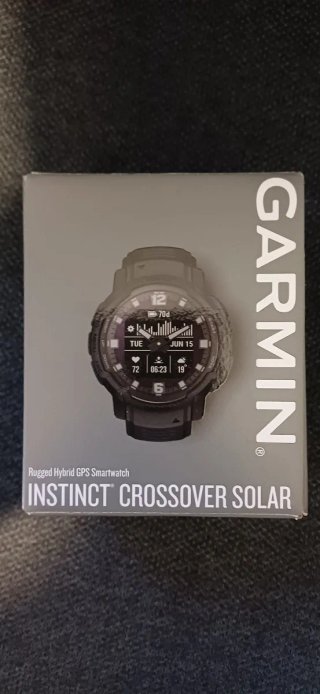 Reloj Garmin Instinct Crossover Solar Negro/Gris