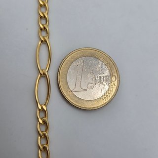 Pulsera de Oro 18K, Cartier Figaro 4x2, 5gr, 19cm