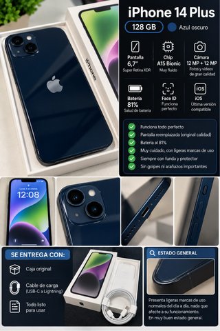 iPhone 14 Plus 128GB Azul