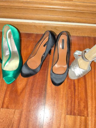 Lote de 3 pares de zapatos de fiesta