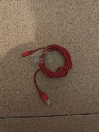 Cable Cargador iPhone Rojo