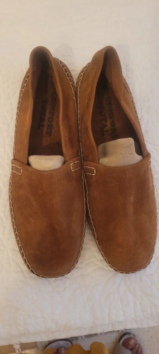 Zapatos de ante marrones piel