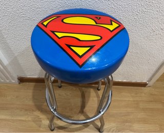 PRECIOSO TABURETE ARCADE BAR SUPERMAN DC NUEVO