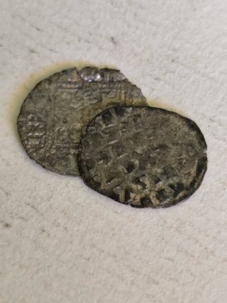 2 Monedas Medievales Españolas