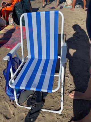 Silla Alta de Playa a Rayas