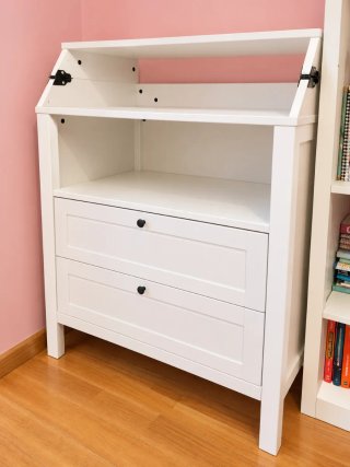 Cómoda cambiador Ikea SUNDVIK blanca