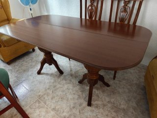 Mesa de comedor extensible madera