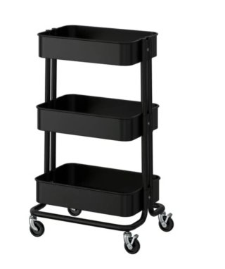 Carrito RÅSKOG IKEA Negro
