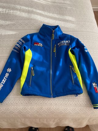 Cazadora Suzuki GSX Azul y Amarillo Talla 5 años