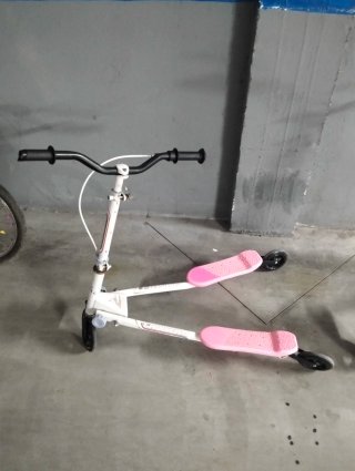 Patinete doble rosa