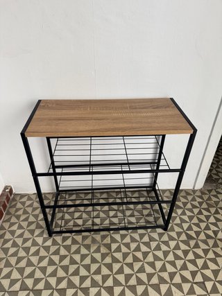 Zapatero Metálico y Madera