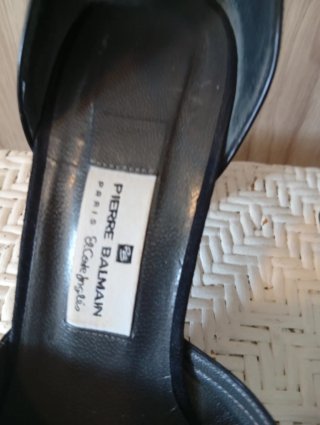 Botines Pierre Balmain Ante Negro Talla 38