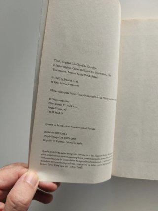 Libro El Clan del Oso Cavernario Jean M. Auel