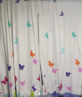 Cortinas Infantiles con Mariposas